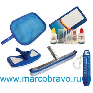 Комплект для уборки бассейна Kokido Classic K056CS, с термометром и капельным тестером воды