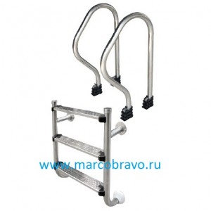 Лестница Aquaviva SP-315 (из 2-х элементов), 3 ступени, из стали AISI-304