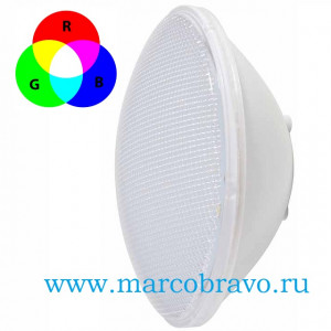 Светодиодная многоцветная лампа SeaMAID RGB-PAR56 18 Вт, взамен галогеновой лампы PAR56 300Вт