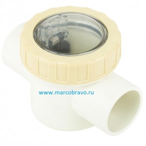Обратный клапан V40-1 (E) (д. 50 мм, под вклейку), с окошком
