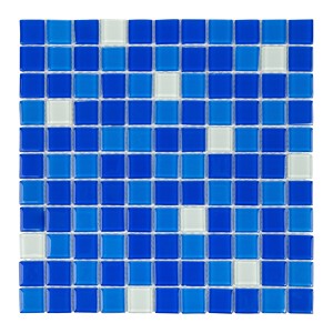 Плитка мозаичная AquaViva Cristall Bahama (25x25 мм), темная