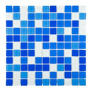 Плитка мозаичная AquaViva Cristall Bagama (25x25х4 мм), светлая