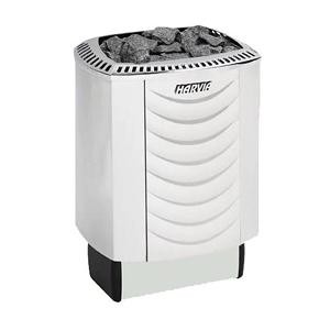 Настенная электрическая печь для сауны Harvia Sound M45, стального цвета (3-6 м3, 4,5 кВт) (со встроенным пультом управления)