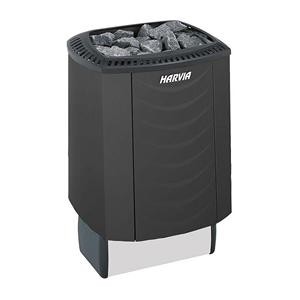Настенная электрическая печь для сауны Harvia Sound M60, черная (5-8 м3, 6 кВт) (со встроенным пультом управления)
